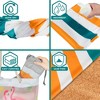 SUN CUBE Microfiber Beach Towel, Quick Dry Sand Free, Lightweight Compact Travel Swim Pool Camping Packable Adults - 4 of 4