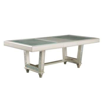 84" Jenra Expandable Dining Table Champagne - HOMES: Inside + Out
