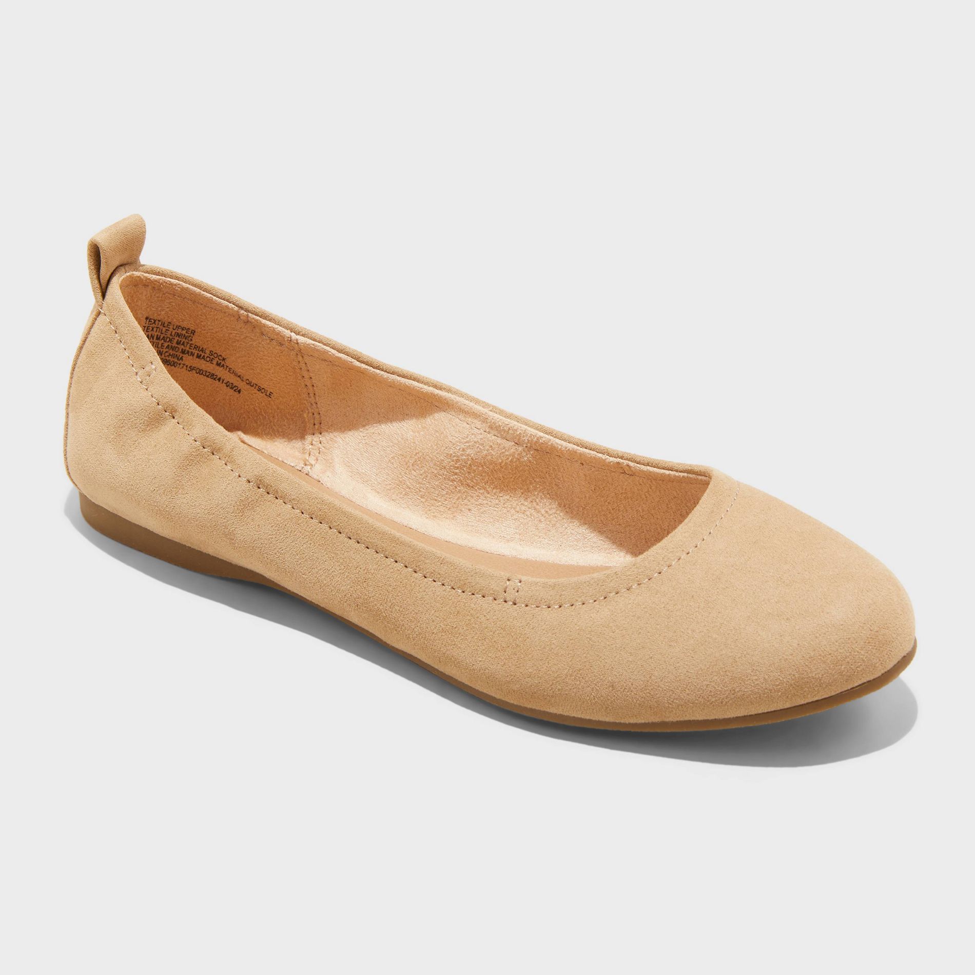 Women's Danielle Scrunch Ballet Flats with Memory Foam Insole - Universal Thread™