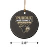 Purdue University Northwest Primary Logo Porcelain Holiday Christmas Tree Ornament  2.8" (7.1 cm) - 3 of 4