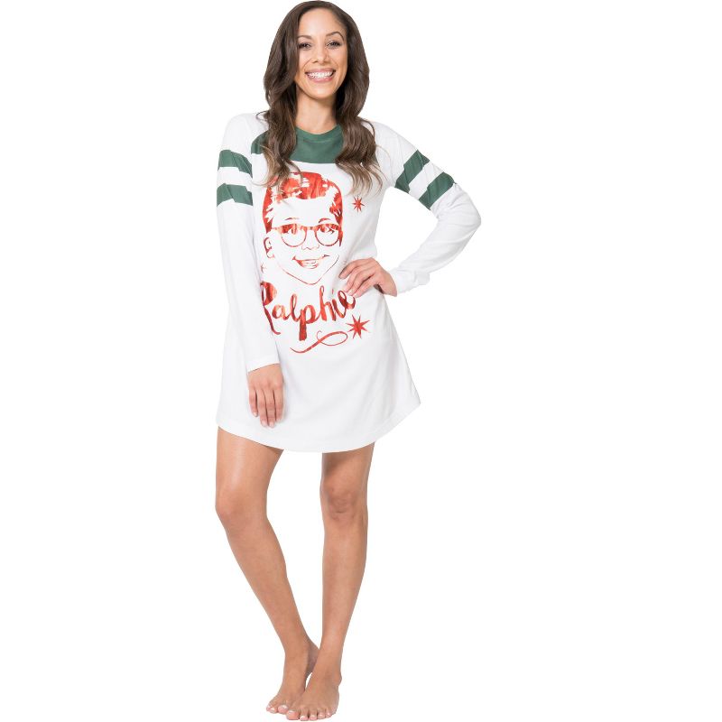 Christmas Story Womens Ralphie Nightgown, 2 of 4