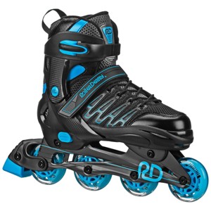 Roller Derby Custom Adult In-Fit Skates - Blue/Black 9-12: Adjustable, Padded Boot Shaft - 1 of 4