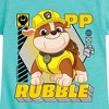 Girls' - Paw Patrol - Rubble Fitted Short Sleeve Graphic T-Shirt - 2 of 4