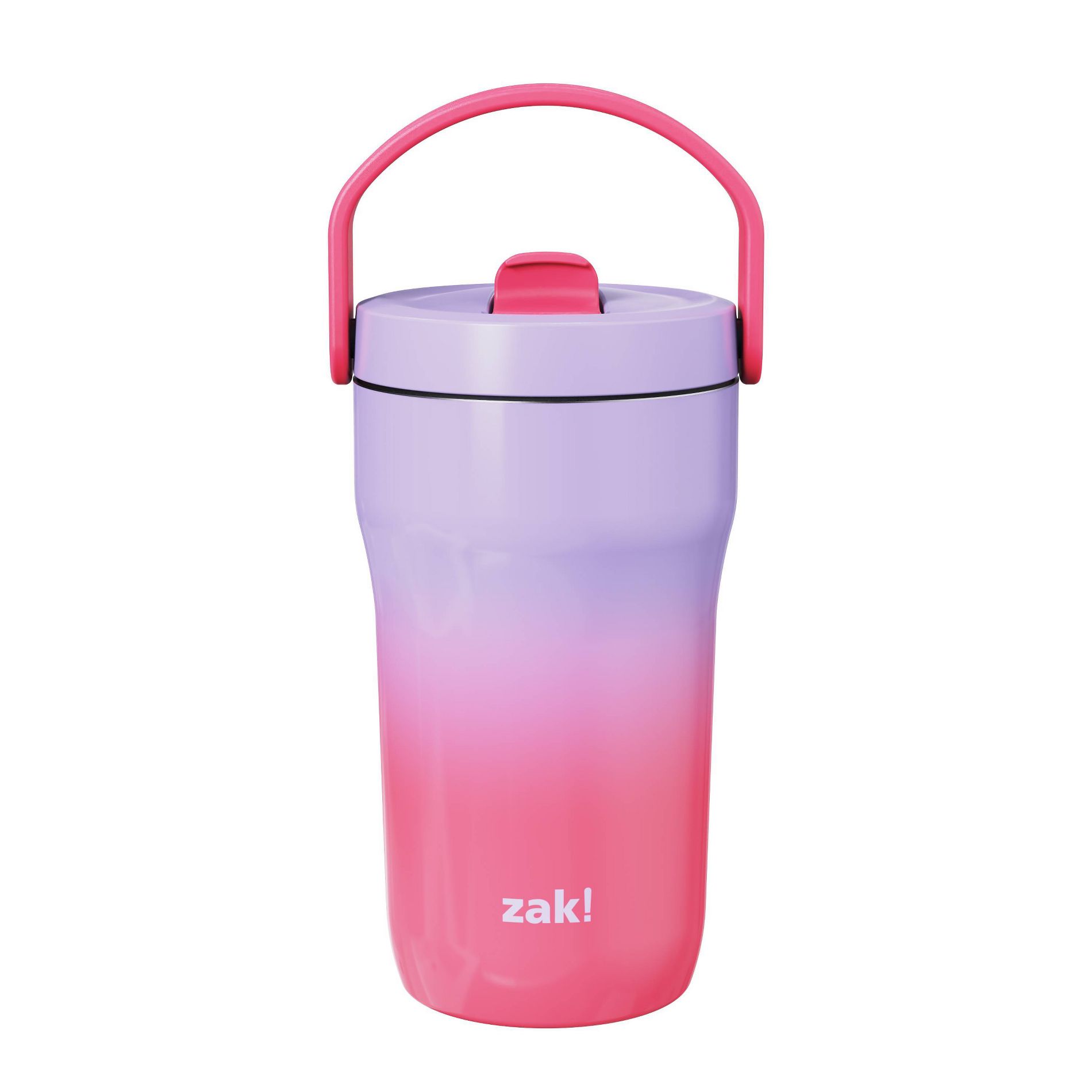 Zak Designs 14 fl oz Stainless Steel Sorbet Ombre Sutton Vacuum Flex Grip Siply Tumbler - Lavender Berry