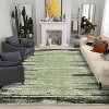 Modern Abstract Washable Rug – Non-Slip, Low Pile, Non-Shedding, Distressed Thin Design for Living Room, Bedroom, Dining Room, Office. - 2 of 4