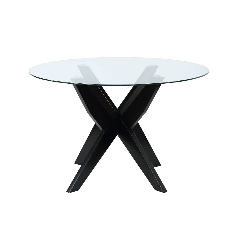 Amalie Round Dining Table Black - Steve Silver Co., 3 of 9