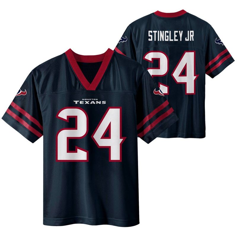 NFL Houston Texans Boys' Short Sleeve Stingley Jr Jersey, 1 of 4