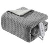 Electric Heated Throw Blanket with Waffle Texture, Soft Flannel, ETL Certified, 5 Heat Settings, Machine Washable, Auto Shut-Off 4 Hours - 2 of 4