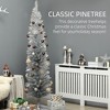 7FT Decorated Christmas Tree, Pencil Christmas Tree with 499 Realistic Branch Tips and Plastic Stand - 4 of 4