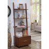 Breighton Home Harper Ladder Bookshelf with Integrated File Drawer - image 2 of 4