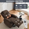 Power Lift Recliner Chair with Massage & Heat, Electric Recliner with Remote, 2 Cup Holders, Side Pockets and Stand Assist for Living Room, Bedroom - 4 of 4