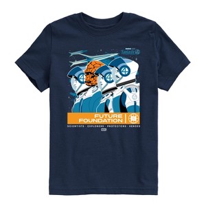 Boys' - Marvel - Fantastic Four Retro Asronaut Future Foundation Short Sleeve Graphic T-Shirt - 1 of 4