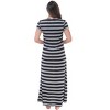 Just Love Womens Stripe Maxi Dress Knit Jersey T-Shirt Dress for Women - 3 of 3