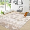 Area Rugs Moroccan Rugs Geometric Rug Non-Slip Rugs Abstract Distressed Accent Carpet - 3 of 4