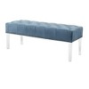 NicBex Upholstered Bench,49 inch Velvet Ottoman with Acrylic Legs for Living Room,Entryway - 2 of 4