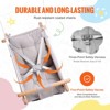 VEVOR Canvas Hammock Swing, 3 Modes Baby Swing Indoor and Outdoor with 5-Point Harness,  and Tree Straps, 150lbs Weight Capacity, Integrated Cushion - 4 of 4