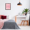 Stupell Industries Trendy Pink Demure & Mindful Black Framed Floater Canvas Wall Art - 2 of 4