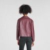Women's Faux Leather Biker Jacket - Wild Fable™ - 2 of 3