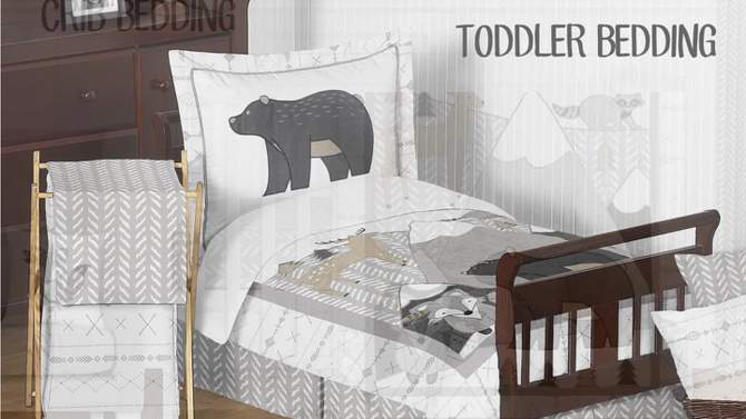 4pc Woodland Friends Twin Kids&#39; Comforter Bedding Set - Sweet Jojo Designs, 2 of 5, play video