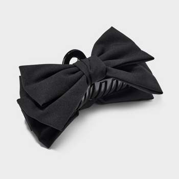 Bow Claw Hair Clip - Wild Fable™ Black