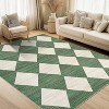 Machine Washable Checkered Rug - Non-Slip, Stain-Resistant, No-Shedding for Dining, Living Room, Bedroom - Easy Clean High Traffic Area Rug - 3 of 4