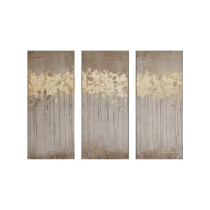 Ridstar Set of 3 Abstract Canvas Wall Art-Brown - 1 of 4