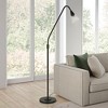 Hampton & Thyme Arc Floor Lamp with Dome Glass Shade - 3 of 4