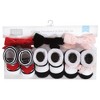 Hudson Baby Infant Girl Headband and Socks Giftset, Red Pink, One Size - 2 of 4