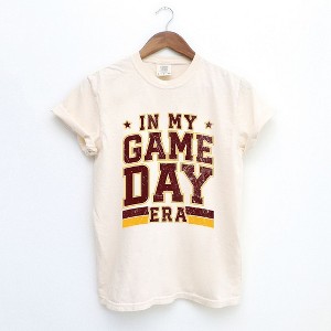 Simply Sage Market Women's In My Game Day Era - Maroon Short Sleeve Garment Dyed Tee - 1 of 4