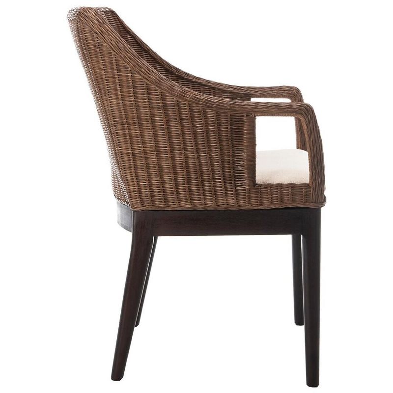 Enrico Arm Chair - Brown/White - Safavieh., 5 of 9