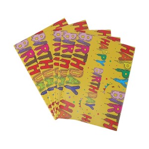 Unique Bargains Gift Wrap Paper Glossy Coated Paper 27.56 "x19.69 " 5 Pcs - 1 of 4