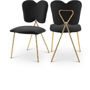 Meridian Furniture,Angel Velvet Dining Chair, Set of 2 - 1 of 4