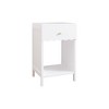 Sapphtopaz Modern Nightstand with Drawer and Open Shelf Wood Side Table with Handle and Legs Night Stand for Bedroom, Living Room - 4 of 4
