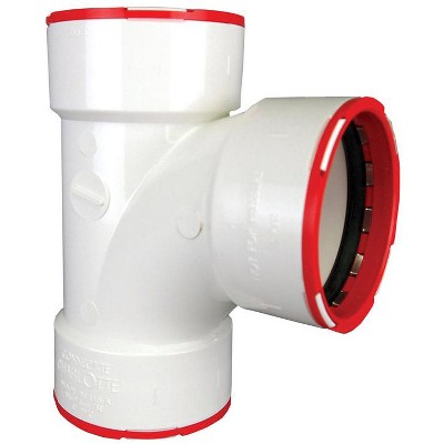 Charlotte Pipe 1 1/2 Connectite Sanitary Tee Dwv (drain, Waste And Vent ...