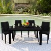 LeisureMod Mace Modern Dining Arm Chair for Indoor and Outdoor Home, Set of 4 - 2 of 4