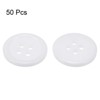 Unique Bargains Resin Craft Snap Round Flat 4-Hole Sewing Buttons 50 Pcs - 3 of 4