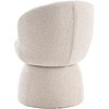 YOUNIKE Boucle Fabric Swivel Accent Chair Modern Upholstered Barrel Chair 22" Wide Living Room Chair Single Sofa Chair - 4 of 4