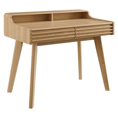 Render Writing Desk Oak - Modway