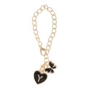 Unique Bargains Butterfly Heart Cup Chain Charm Water Cup Pendant 1 Pc - 1 of 4