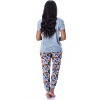 Marvel Women's Character Comic Book Print 2 Piece Jogger Pajama Set Grey - 4 of 4