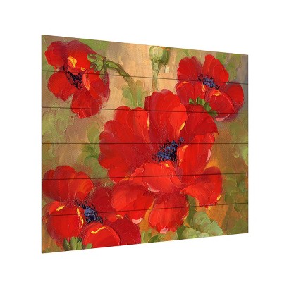 Trademark Fine Art -'Poppies' Canvas Art