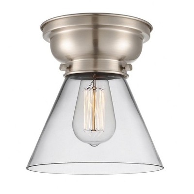 Cone - 1 Light Flush Mount In Industrial Style-7.4 Inches Tall and 7.75 Inches Wide