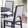 Ridstar 2 Piece Dining Chairs, Armless Chair with Upholstered Seat Back For Dining Room-White - 4 of 4