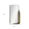 HomeRoots 28" Bronze Metal Accent Mirror - 3 of 4