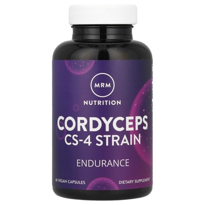 MRM Nutrition Cordyceps CS-4 Strain, 60 Vegan Capsules (750 mg per Capsule)