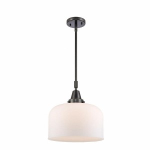 Bell - 1 Light Stem Hung Mini Pendant In Industrial Style-14.13 Inches Tall and 12 Inches Wide - 1 of 1