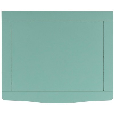 Dusty Green Transitional Poplar Wood End Table with Storage