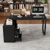 FUFU&GAGA Adjustable L Shaped Study Table Storage Drawers - 3 of 4