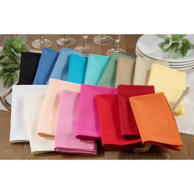Rose Cotton Square Dinner Napkins Set of 12