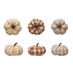 Creative Co-Op - Fabric Pumpkin - Halloween Decor - 3 in. - Case of 24 - 1 of 1